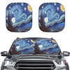 Mumeson Starry Night Two Piece Car Sunshade Windshield Sun Shade