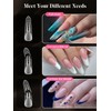 EBANKU Poly Gel Nail Forms Kit - 4 Shapes Reusable