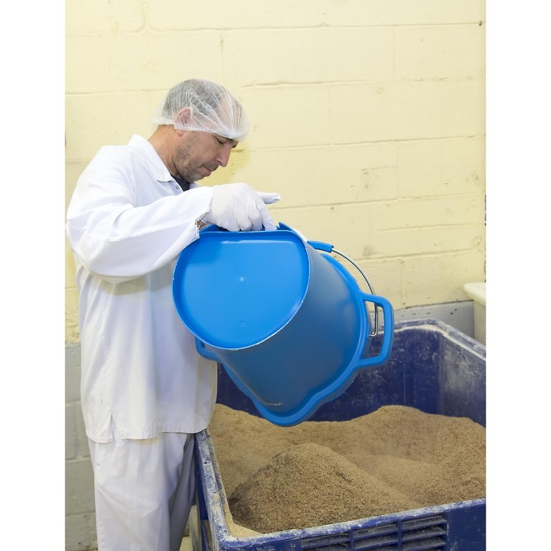 Vikan 56923 Pail,5 gal.,PP/SS,Blue