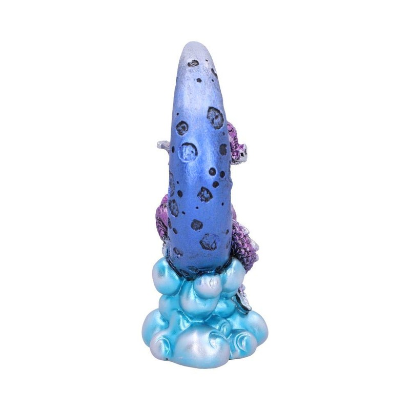 Nemesis Now U5028R0 Metallic Purple Crescent Creature Moon Dragon Figurine,