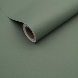 Yancorp 16"x120" Matte Sage Green Peel and Stick Wallpaper Removable Contact Paper for Cabinets and Drawers Stick in Wall Paper for Bedroom Kitchen Self-Adhesive