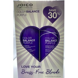 Joico Color Balance Purple Shampoo and Conditioner Duo Set  33.8 oz / Liter