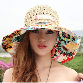 Strohhut Nackenschutz Sonnenhut Damen Strandhut Breit Schlapphut Atmungsaktiv Sommerhut Anti UV Schirmmütze Leicht Fischerhut Faltbar Anglerhut Sonnenschutz Wanderhut Reisen Freizeithut Outdoor