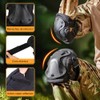 4pcs Coderas De Rodilla, Protector de Rodilleras Coderas Tácticas Ajustable,