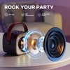 YLL Mini Karaoke Machine with 2 Wireless Microphones for Kids