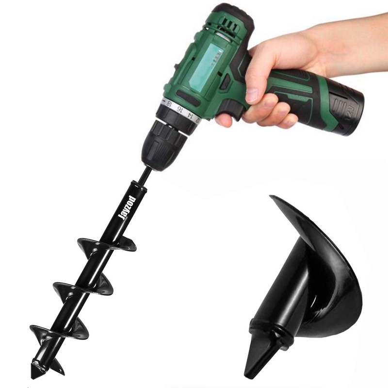 Auger Drill bit for Planting 4"X25" Garden Auger Spiral Drill