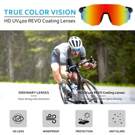 FEISEDY Rimless Sports Sunglasses for Men Women Tr90 Frame for Cycling Fishing Running B0116
