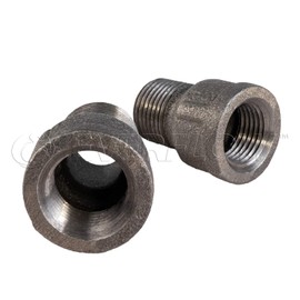 SUPPLY GIANT CNFQ0114 Black Malleable Extension Piece, 1-1/4 in