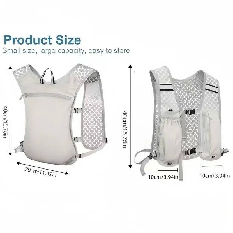 Running Hydration Vest for Women & Men, Adjustable Running Phone