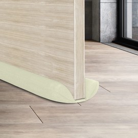 MOXVIO Home Double Under Door Draught Excluder, Water Proof Snow Proof 600D Oxford Fabric Door Draft Excluder, 70 to 90 cm Adjustable Door Draft Stopper, Premium Window Draught Excluder (Beige)
