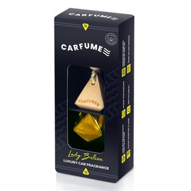 Carfume Carfume Original - Lady Million Scent Car Air Freshener - Perfume Inspired Car Fragrances - Car Air Fresheners to Eliminate Odours - Oil Scented Air Freshener for Fresh Car Smell - Yellow Edition