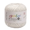 golo Crochet Thread Size 10 Yarn for Hand Knitting Lace Yarn Embroidery Thread (White-801)