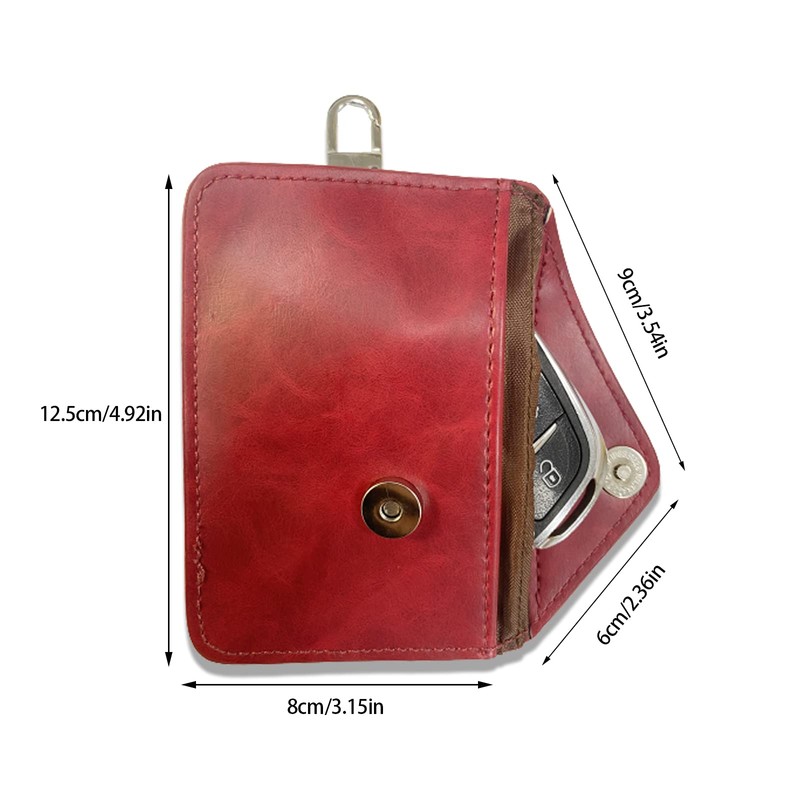 AtfArt Faraday Box for Car Keys Leather Signal Blocker Box
