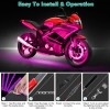 Unbranded 6PCS RGB MOTORCYCLE LED LIGHT KIT DC 12 V