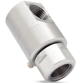 ½ Inch Hose Reel Swivel, 5024-Ni-AL FXF Heavy Duty Steel Hose Reel Swivel with Grease Zerk Fitting for Industrial and Home Garden Steel Swivel Joint Air Hose Reel Parts Replace 9SS8FP50XFP50-Ni-AL