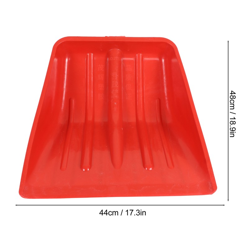 Snow Shovel Red Thickened PP Plastic Wear Resistant Tough Kids
