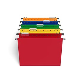Staples Hanging File Pockets, Letter Size, Assorted Colors, 15/Carton (TR36330/36330VS)