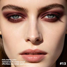 evpct Deep Burgundy Matte Liquid Eyeshadow Eyeliner for Women, 13# | Matte; Long-lasting Waterproof; Vegan & Cruelty-Free; Cream; Eyeshadow Stick; for