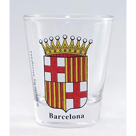 Barcelona Spain Coat Of Arms Shot Glass
