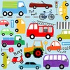 20 Napkins Road Traffic Fire Brigade Cars Vehicles Children Table Decoration 33 x 33 cm G