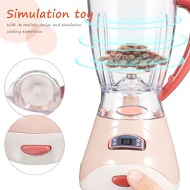 POPETPOP Mini Licuadora de Juguete, Electrodomésticos de Cocina para Niños de Juego de Imitación, Batidora Eléctrica Interactiva para Niñas, Accesorio