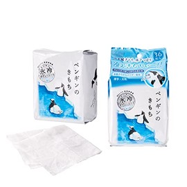Kimochi Penguin Ice Cold Body Sheet, Cool Mint, 36 Pieces