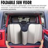VIKOS Products 17"x54" Windshield Sun Shade Compatible with Jeep Wrangler