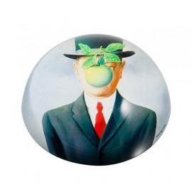 Dartington - John Beswick - Parastone Museum Collection Magritte - The Son of Man - Domed Glass Paperweight