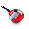 Barazzoni Le Inox Bratpfanne, 24 cm, aus Edelstahl 18/10, Silber,
