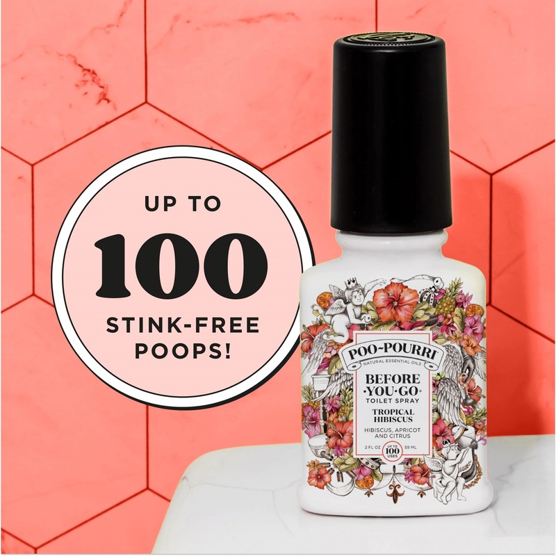 Poo-Pourri Before-You-Go Toilet Spray, Tropical Hibiscus, 2 Fl Oz -