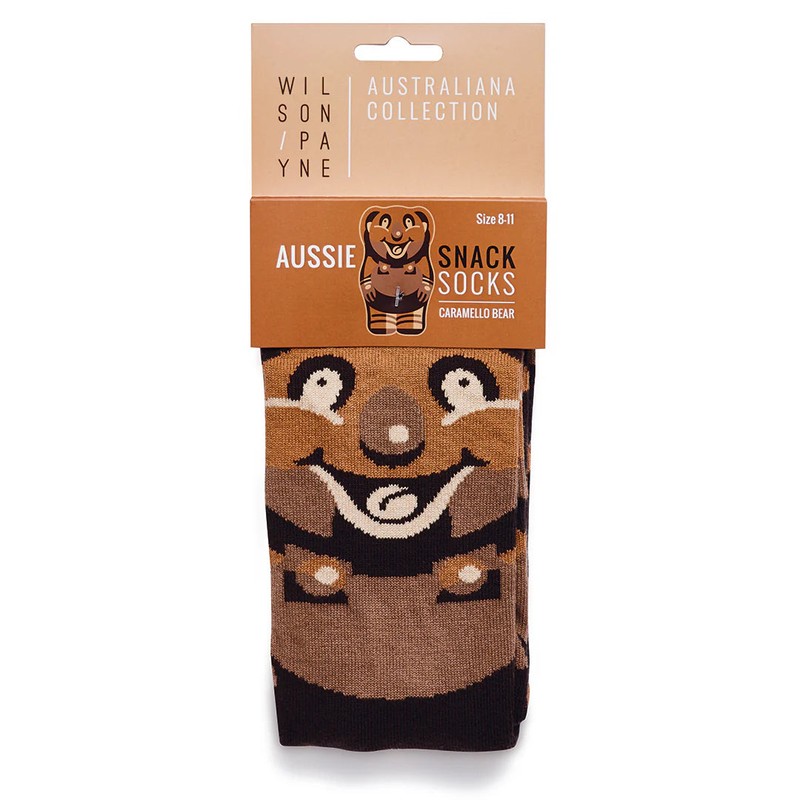 Wilson Payne Down Under Socks - Caramello Bear, 8-11