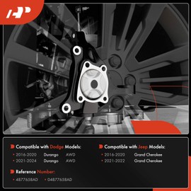 A-Premium Front Suspension Steering Knuckle Compatible with Dodge Durango 2016-2024 & Jeep WK2 Series Grand Cherokee 2016-2022, Right Passenger Side