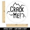 Crack Me Chicken Egg Rubber Stamp - 1/2 Inch Mini