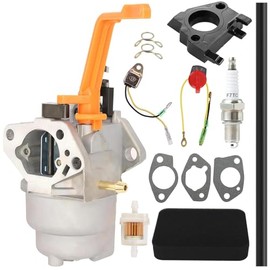 0J58620157 Carburetor for Generac GP5500 GP7500E GP6500 GP6500E GP5000 RS5500 Huayi Ruixing 14HP 15HP 16HP 188F 190F Generator with Air Filter Spark Plug and Tune-Up Kit