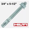 Hilti KB3 Expansion Anchor - Choose Your Quantity -Carbon Steel - 3/4" x 5-1/2"