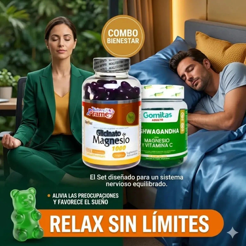 Glicinato Magnesio 240 Cápsulas Snatural Lactosa Libre Gluten