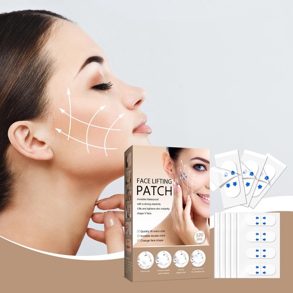 120PCS Face Lift Tape Invisible Face Tape for Wrinkles Hide