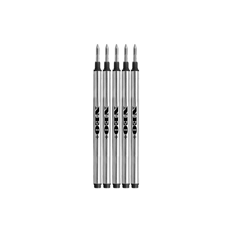 NEO+ 5 x Pen Refills Compatible with Mont Blanc Rollerball