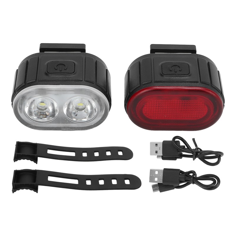 Bike Light Front and Back USB Rechargeable Bicycle Headlight Tail