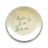 Round Hello Sunshine Ceramic Trinket Tray Dish Decorative Gift for