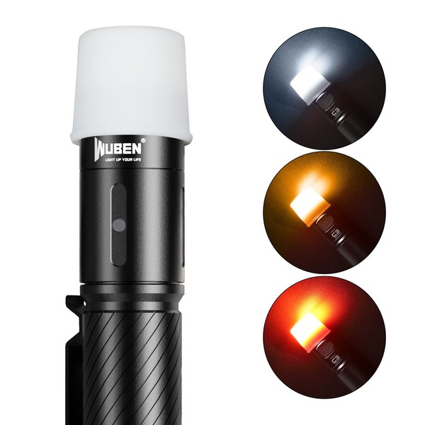 WUBEN Diffuseur de lampe de poche, durable, compatible avec les bouchons de lampe d'un diamètre de 24,5 à 26 mm, pour lampe de poche L50, C3, L50S, TO40R, TO46R