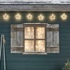 Lights4fun Osby 6 LED Star Garland, Christmas Lighting with Timer,