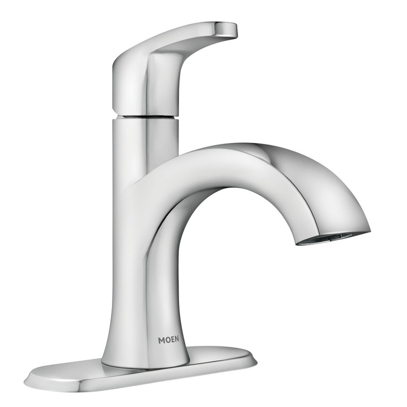 Moen Karis Chrome One-Handle Single Hole Bathroom Sink Faucet with