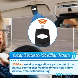 5-Pack DTC for Linear Delta 3 Garage Door Remote 8 DIP Switch Digit Gate Opener Remote Replace DTD DNT00002A DNT00017A DT DTA DT2D gate Control Remote Transmitter with 2 Visor Clip 310 MHz 1-Button