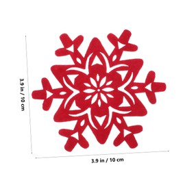 FELTECHELECTR Felt Coasters Set for Cups Christmas Holiday Coasters Round Coasters Heat Insulation Non for Thanksgiving Xmas New Year