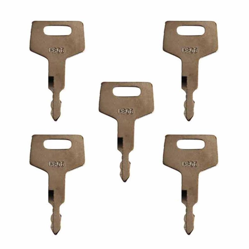 10 Pcs Ignition Switch Excavator H806 17001-00019 Keys for Takeuchi