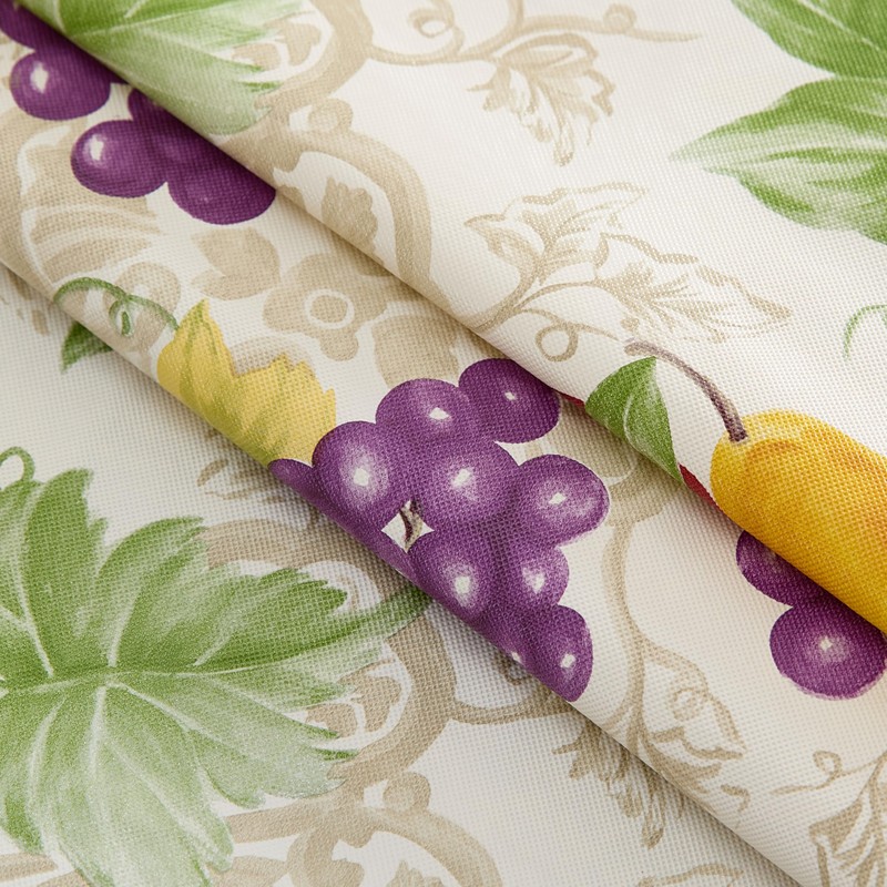 Avalon Fruit Pattern Indoor/Outdoor Flannel Backed Vinyl Tablecloth - 70"