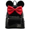 Minnie Sequin Mini Backpack Black-Red