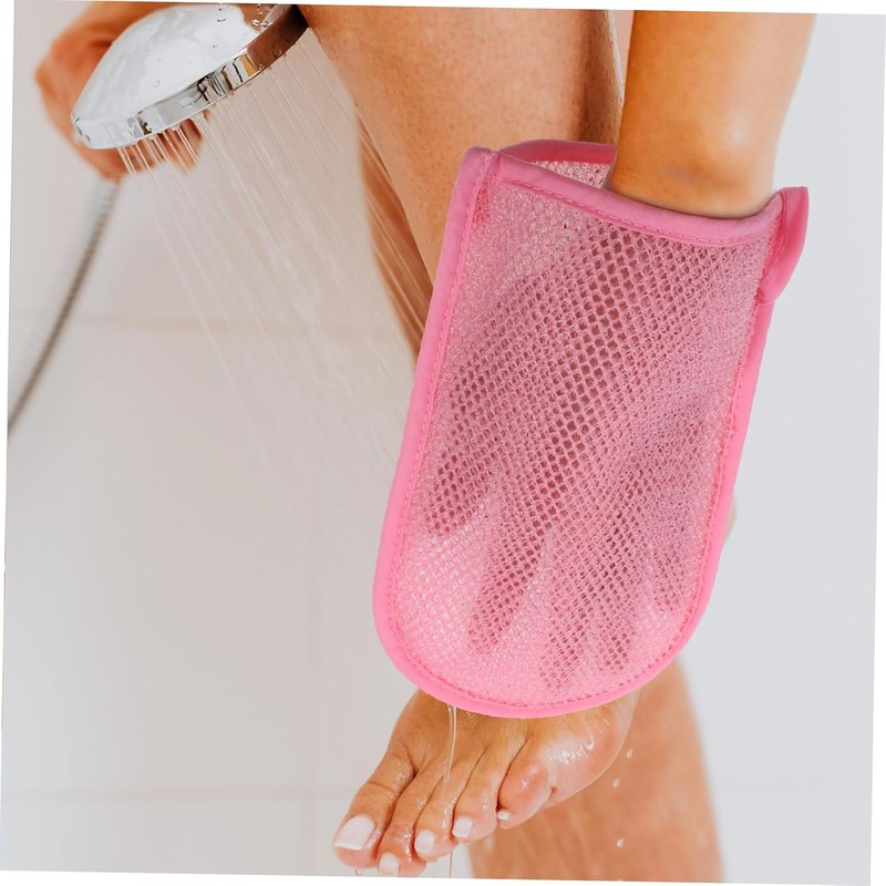 Hemobllo Guantes Exfoliantes de Baño 2 Piezas para Ducha y