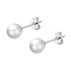 Philip Jones Silver Plated Shell Pearl Earrings